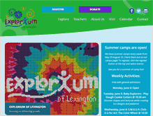 Tablet Screenshot of explorium.com